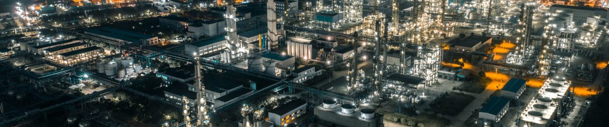 Petrochemical plant petrochemical plant industrial background, aerial view of oil refinery factory