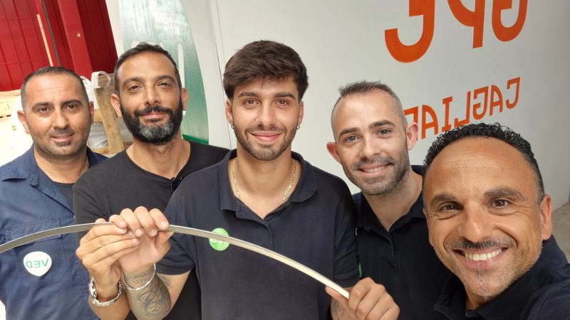 Un piccolo grande traguardo: la prima guarnizione metalloplastica prodotta nella sede di Assemini