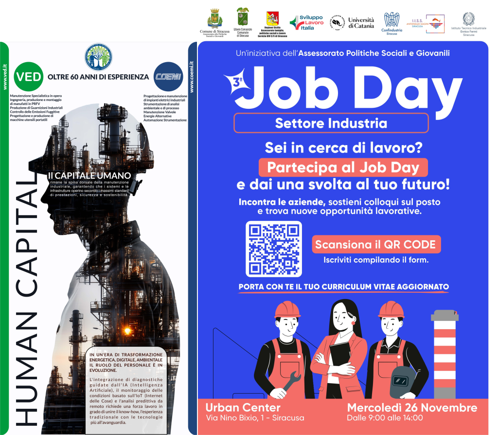 COEMI & VED al “Job Day Industria” di Siracusa – 26 novembre 2025